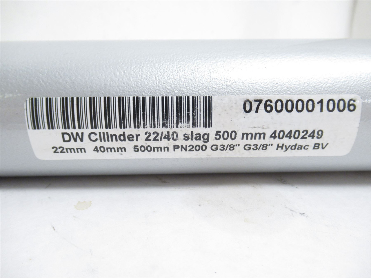 Marel 4223894; Hydraulic Cylinder; 40mmID x 500mm Stroke