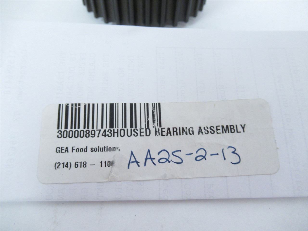 GEA Food Solutions 3000089743; Housed Bearing Assembly GEA Food Solutions 3000089743; Housed Bearing Assembly