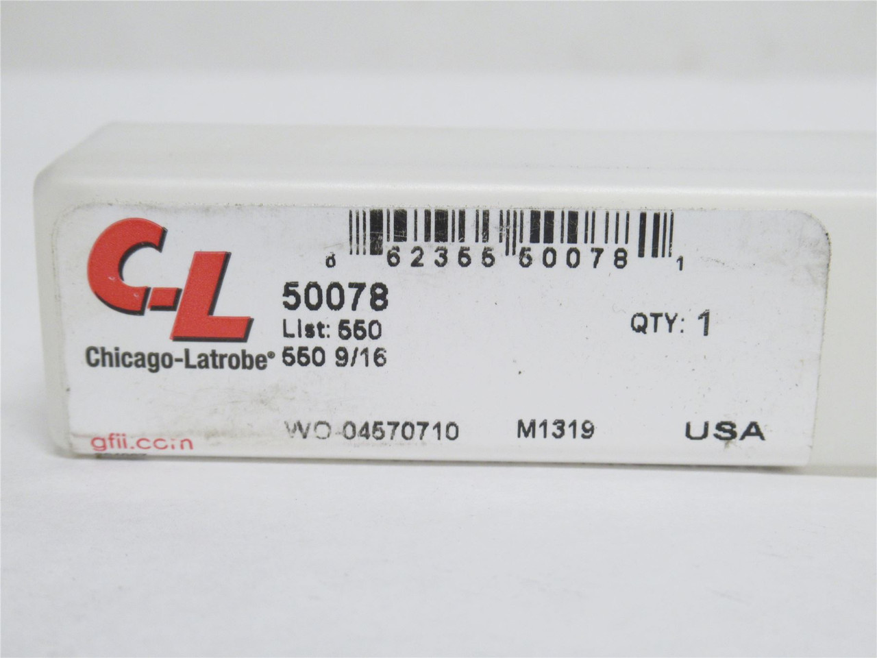 Chicago Latrobe 50078; Heavy Duty Jobber Drill; 9/16" Cobalt