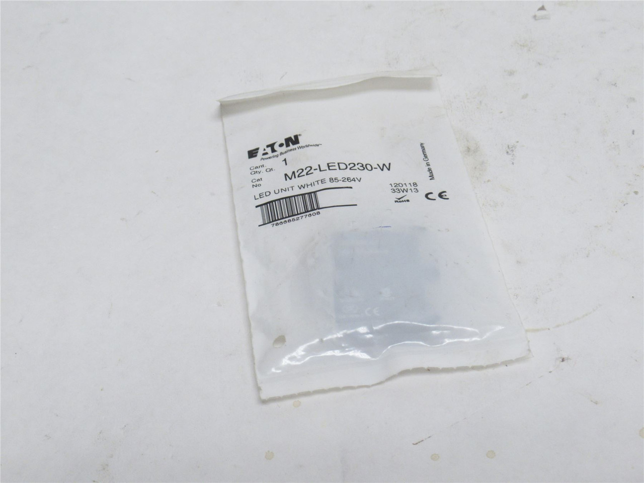 Eaton M22-LED230-W; White LED Light Unit 85-264V