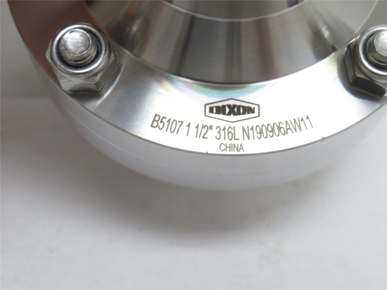Dixon B8107E150CC-A; Butterfly Valve; SS-316; 1-1/2" Clamp