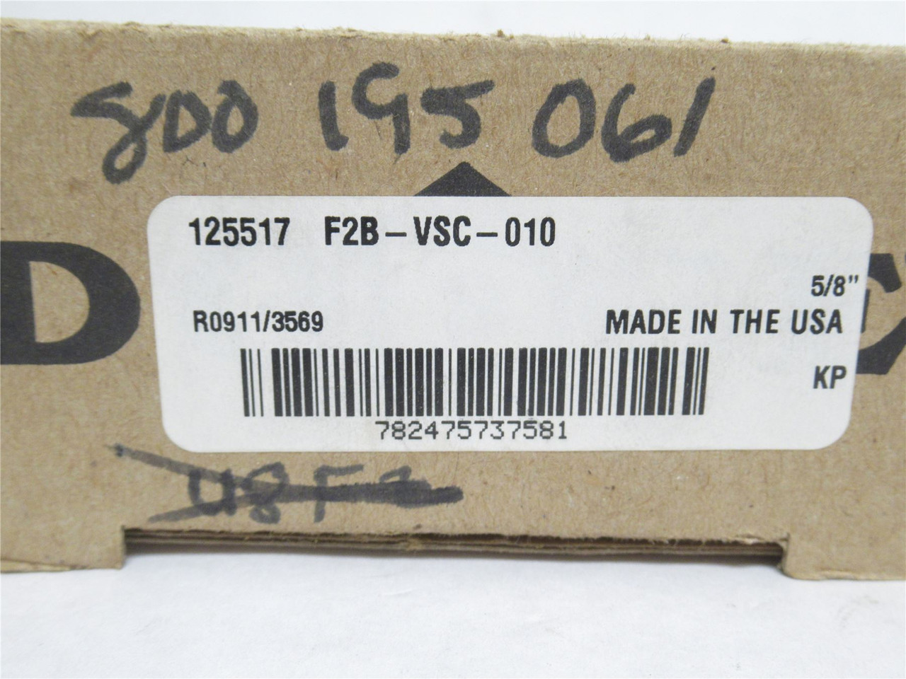 Dodge F2B-VSC-010; Flange Bearing 125517; 5/8"ID; 2-Bolt