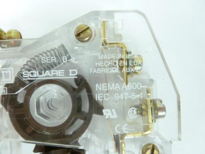 Square D 9999SX7; Auxiliary Contact