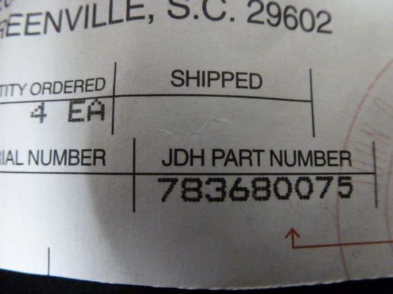 MFG- 783680075; Internal Retaining Ring MFG- 783680075; Internal Retaining Ring