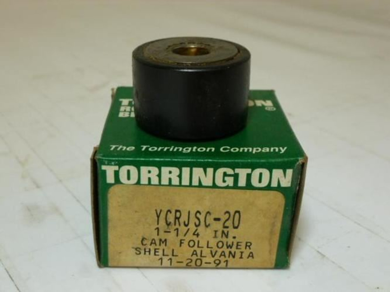 Torrington YCRJSC-20; Cam Follower 1-1/4" OD; 3/8"ID Torrington YCRJSC-20; Cam Follower 1-1/4" OD; 3/8"ID