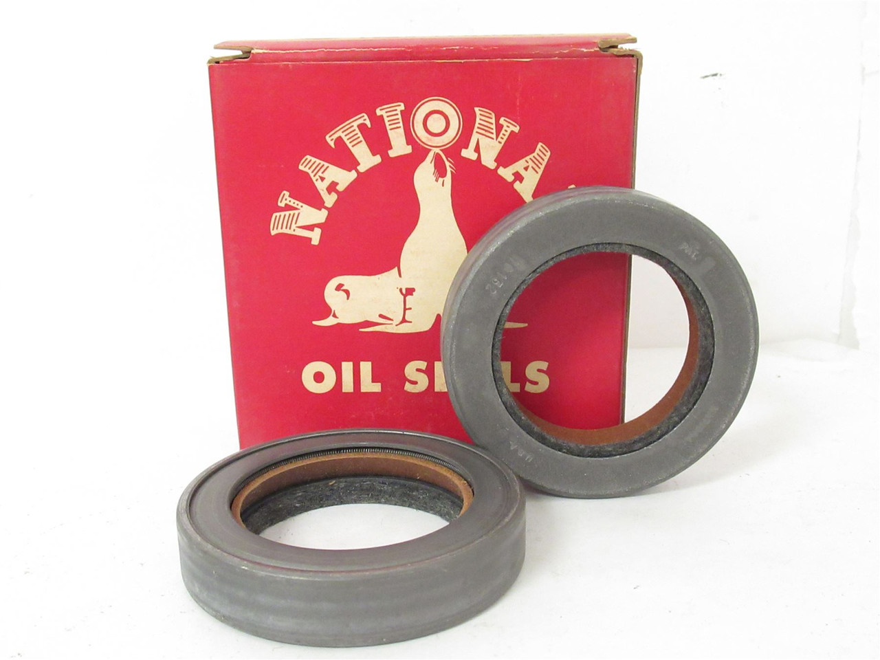 National  10132; Box-2 Oil Seals; 3.376"OD; 0.468"W National  10132; Box-2 Oil Seals; 3.376"OD; 0.468"W