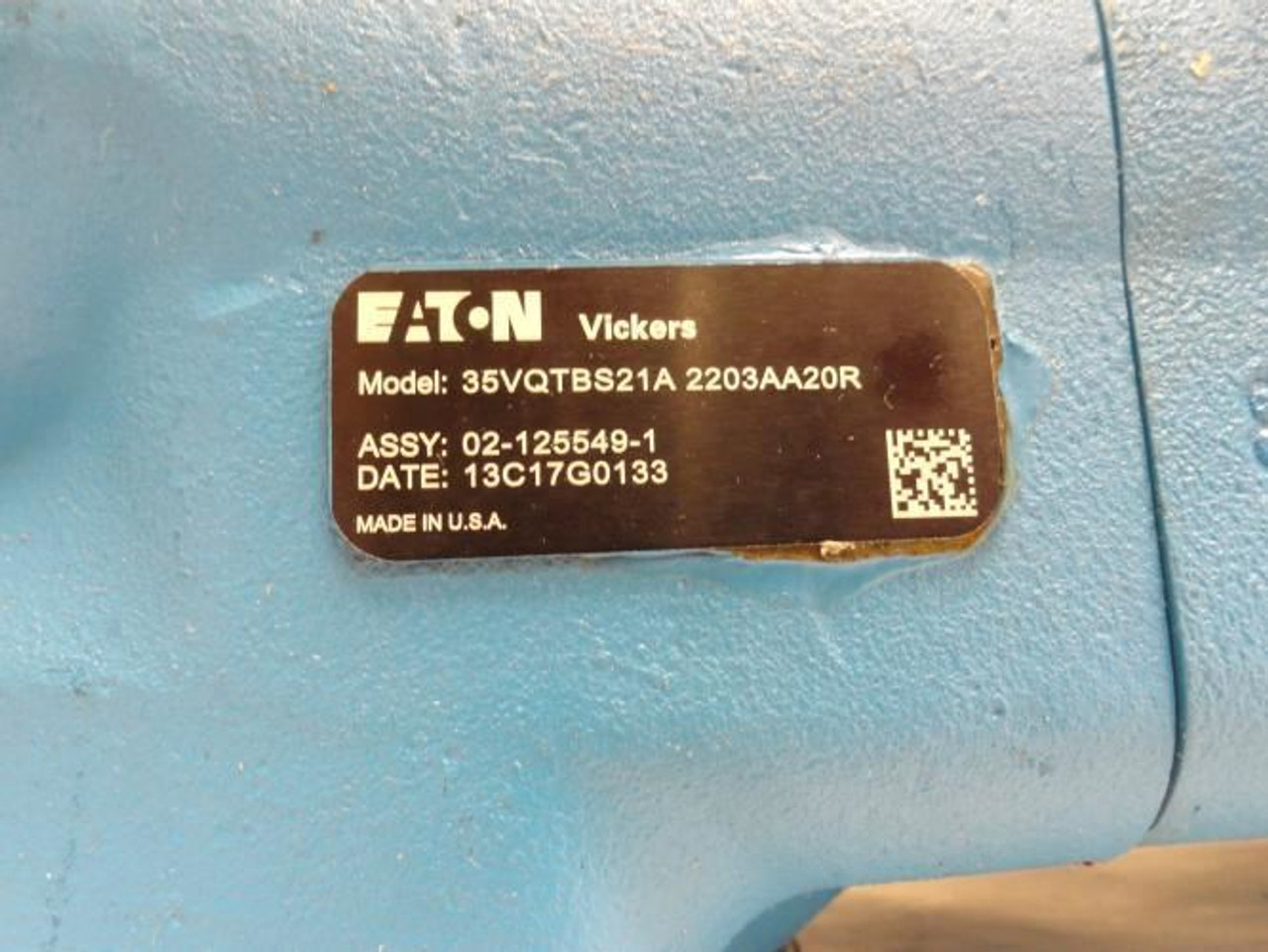 Eaton 35VQTBS21A2203AA20R; Vickers Hydraulic Pump 3" SAE Ports