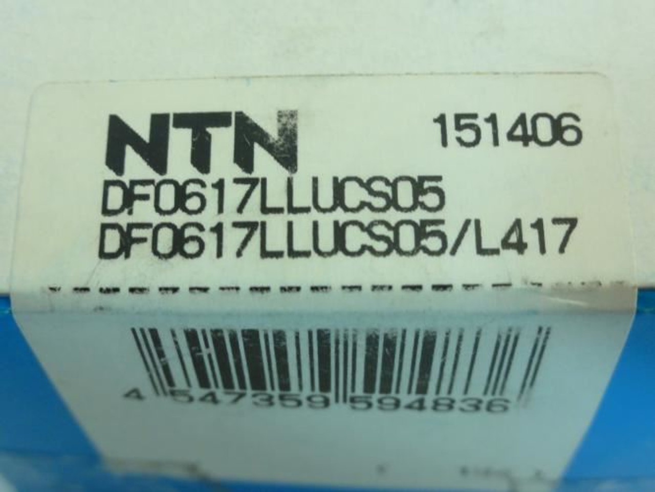 NTN DF0617LLUCS05/L417; Ball Bearing 30mmID 55mmOD 23.01mmW NTN DF0617LLUCS05/L417; Ball Bearing 30mmID 55mmOD 23.01mmW