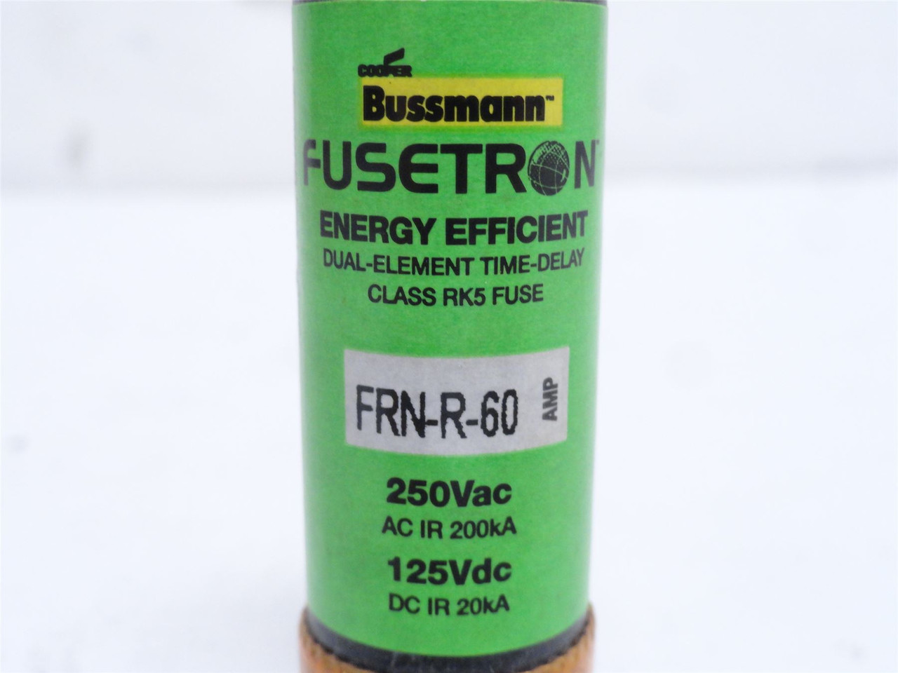 Bussmann FRN-R-60; Fusetron Time Delay Fuse 60A 250VAC/125VDC