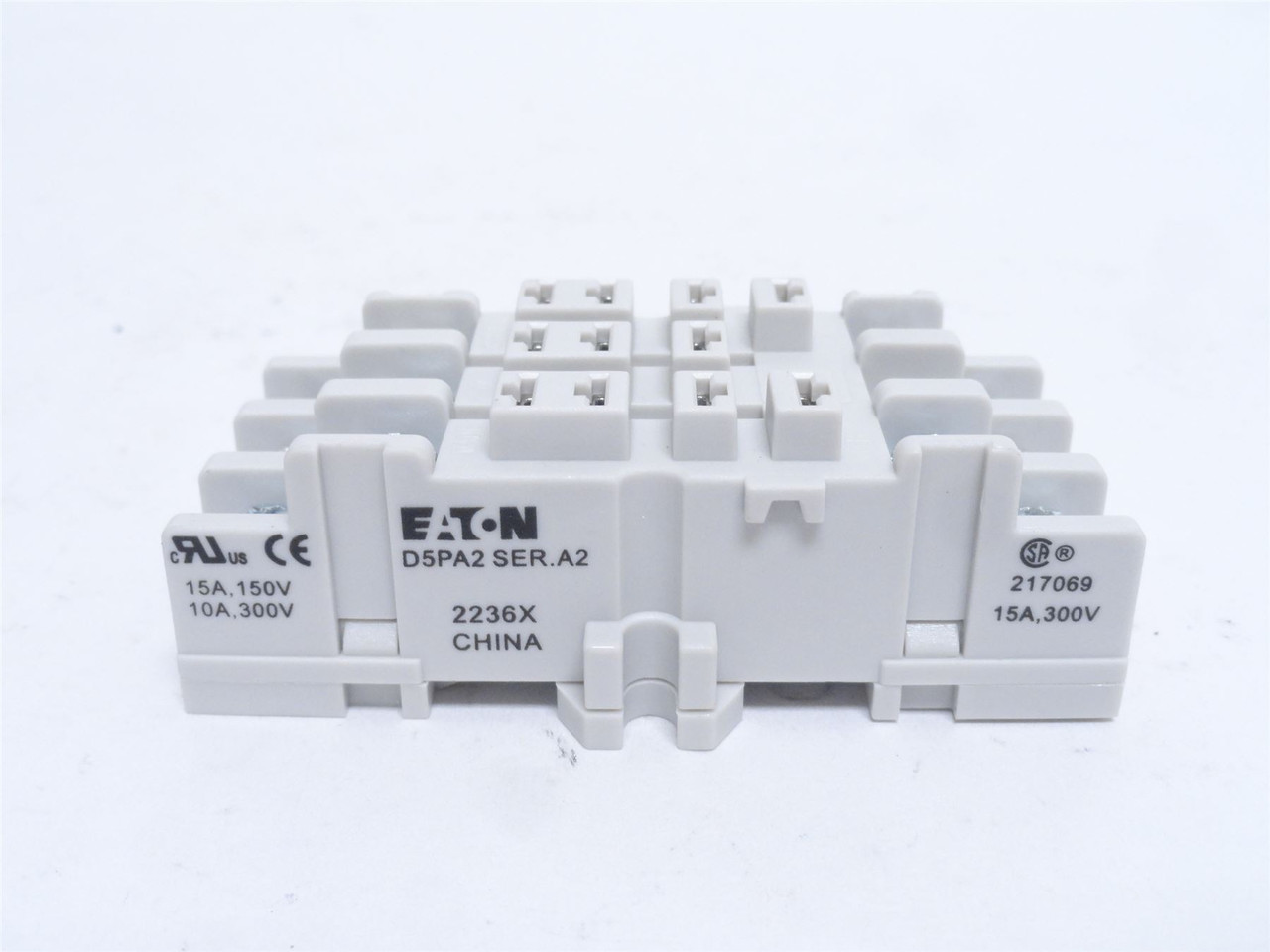Eaton D5PA2; Relay Socket; 11-Pin; 15A; 300VAC