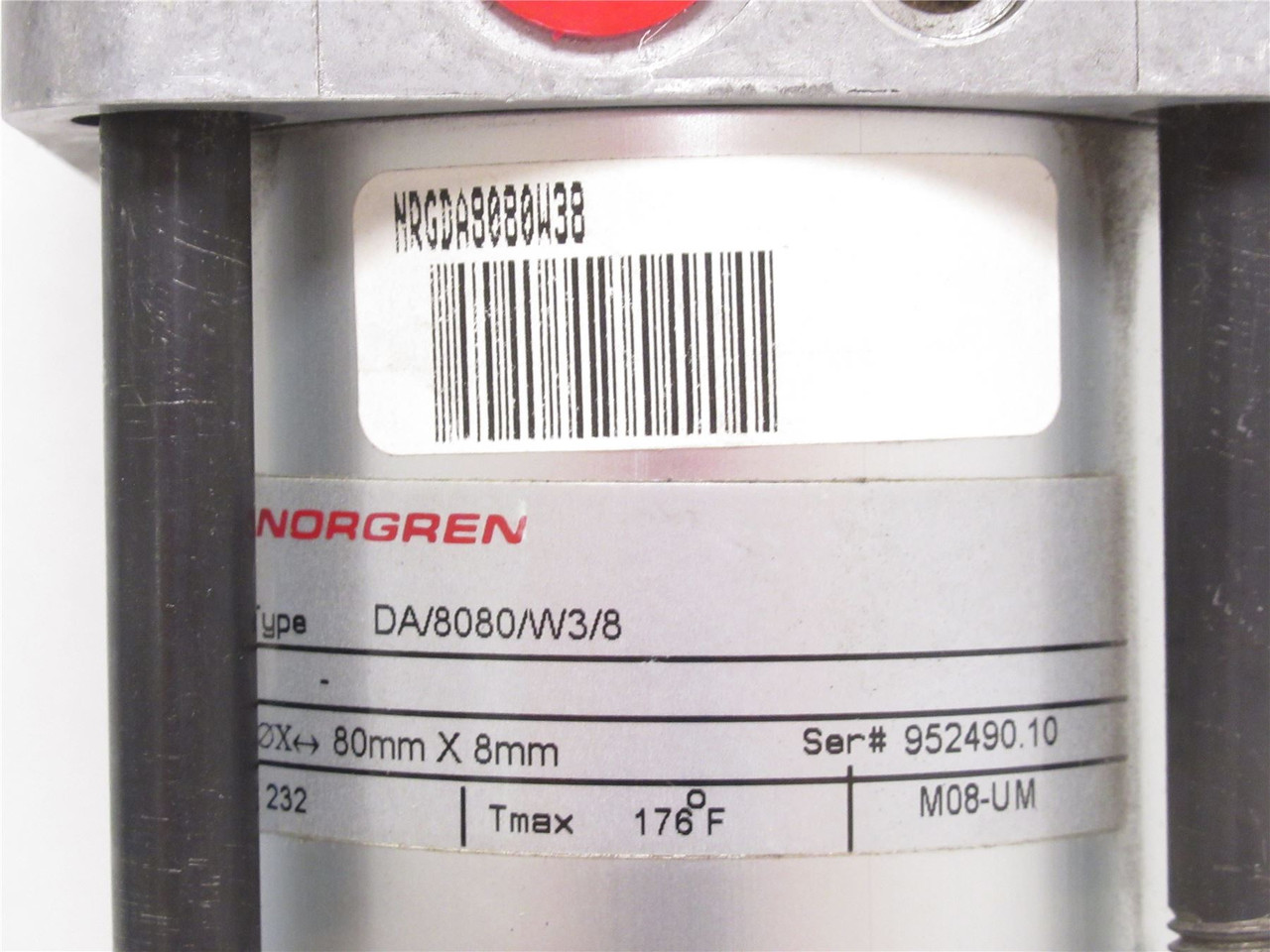 Norgren DA/8080/W3/8; Air Cylinder; 80mmID x 8mm Stroke Norgren DA/8080/W3/8; Air Cylinder; 80mmID x 8mm Stroke