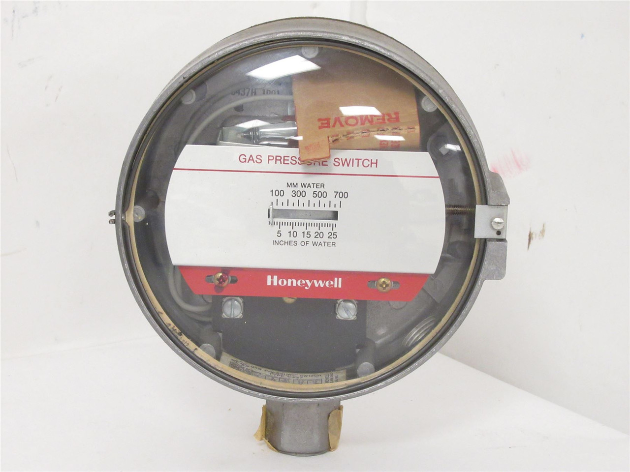 Honeywell C437; Gas Pressure Switch; 0-25" Of Water; 1/2"NPT