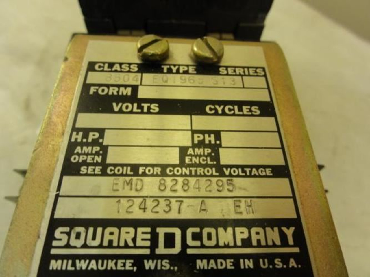 Square D 8284295; FFC F/EMD Unit