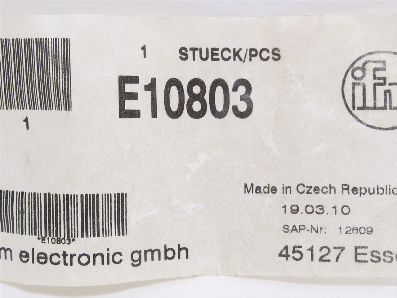 IFM E10803; Cable Y Splitter