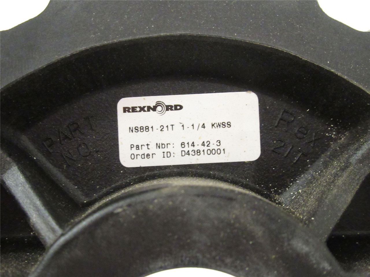 Rexnord 614-42-3; Molded Split Sprocket; 1"ID; 21-Teeth