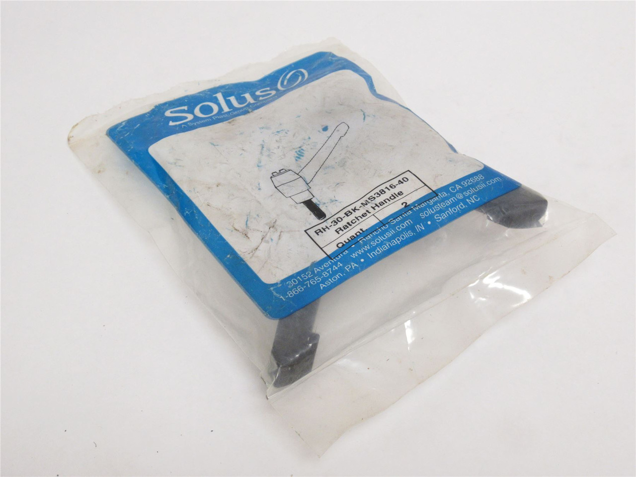 System Plast RH-30-BK-MS3816-40; Bag-2 Male Ratchet Handles