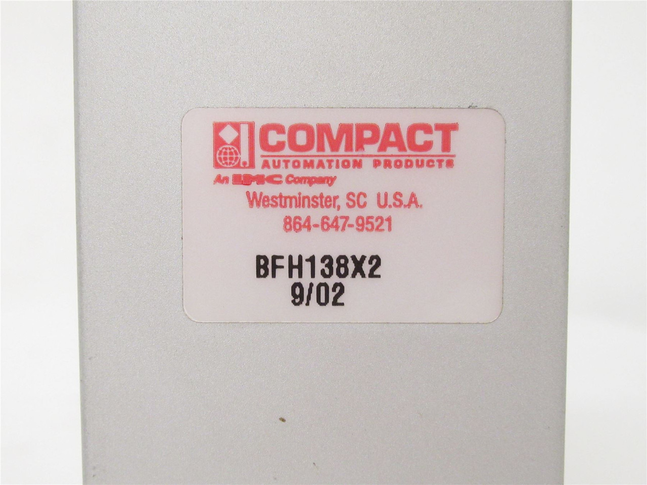 Compact BFH138X2; Compact Cylinder; 9/02