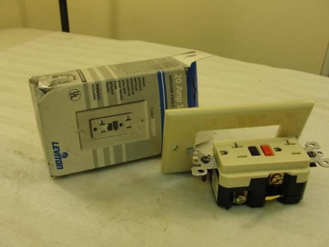 Leviton 631-6889-I; Shock Resistor 20 Amp Outlet