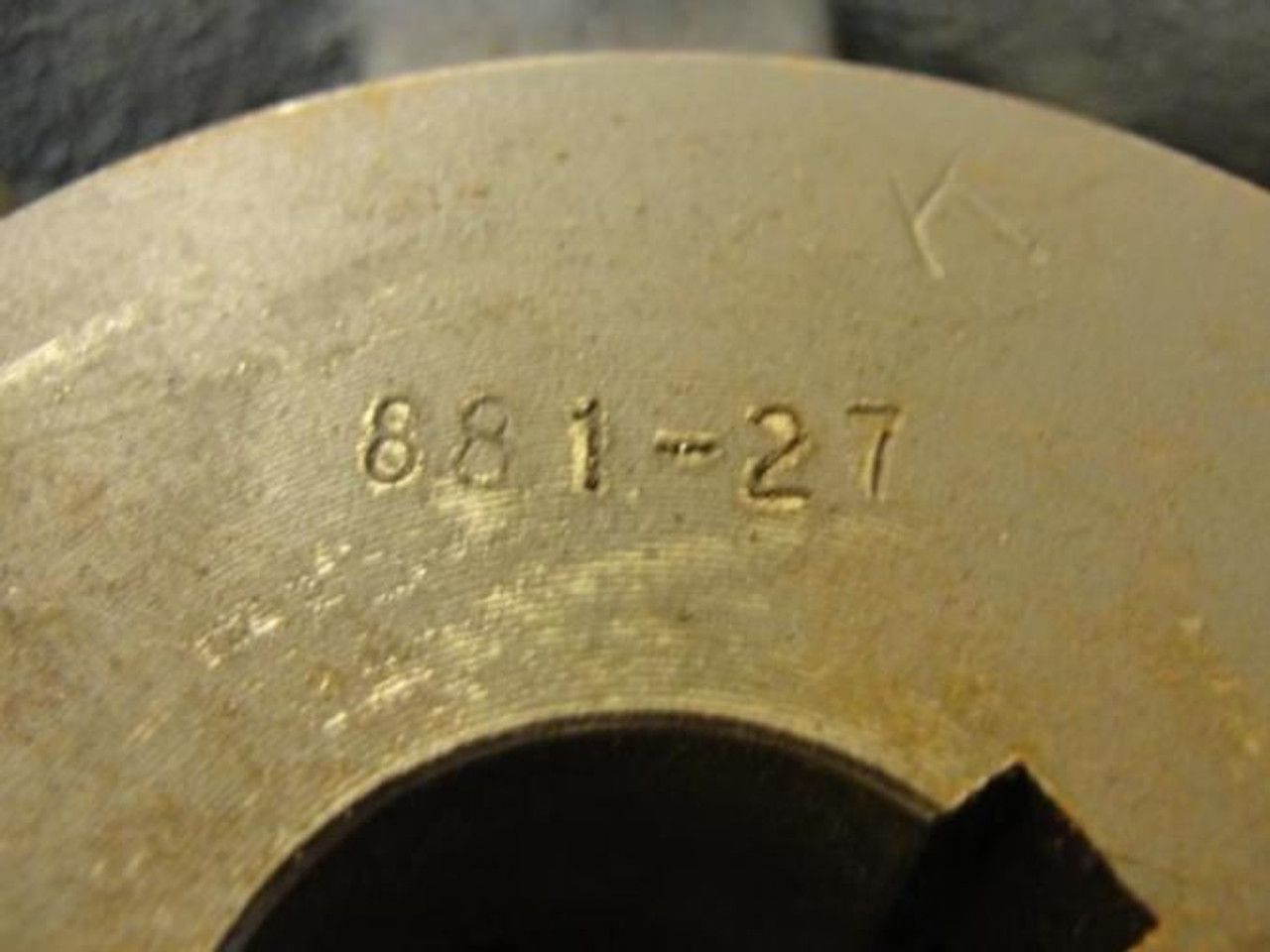 MFG- 881-27; Timing Belt Pulley; Chain # 50; 27T; 1"ID MFG- 881-27; Timing Belt Pulley; Chain # 50; 27T; 1"ID