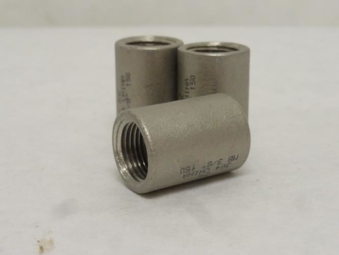 Industry-Std 1LRY7; Lot-3 Pipe Couplers; SS-304; 3/8 FNPT