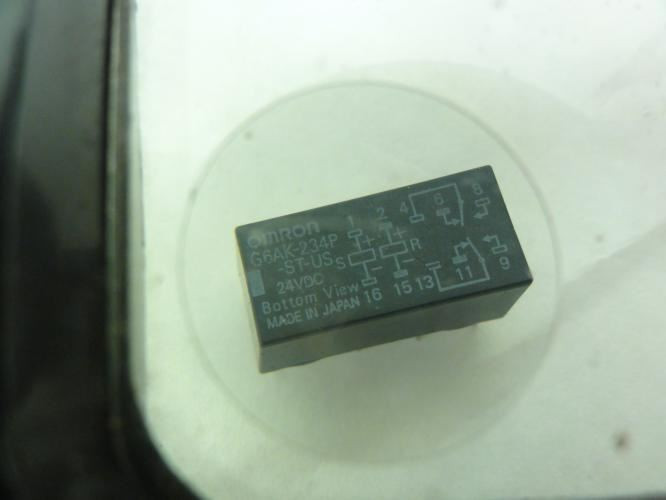 Omron G6AK-234P-ST-US-DC24; Lot-43 Relays; 1A; 125VAC; 24VDC