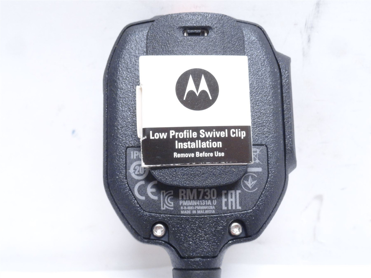 Motorola PMMN4148; Remote Speaker Microphone Ser: R2; 6' Cord Motorola PMMN4148; Remote Speaker Microphone Ser: R2; 6' Cord