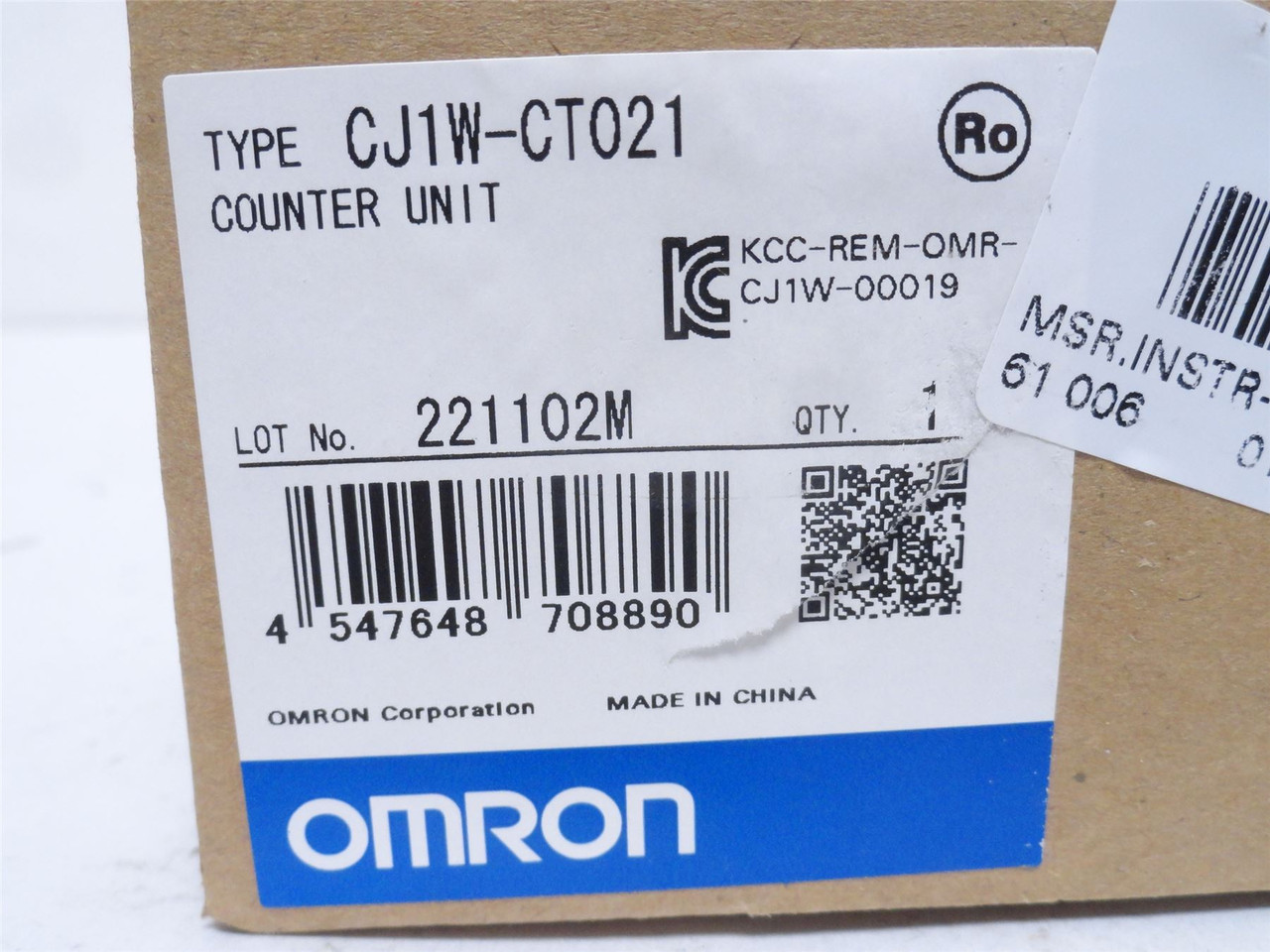 Omron CJ1W-CT021; High-speed Counter Unit 2-Channel In; 24VDC