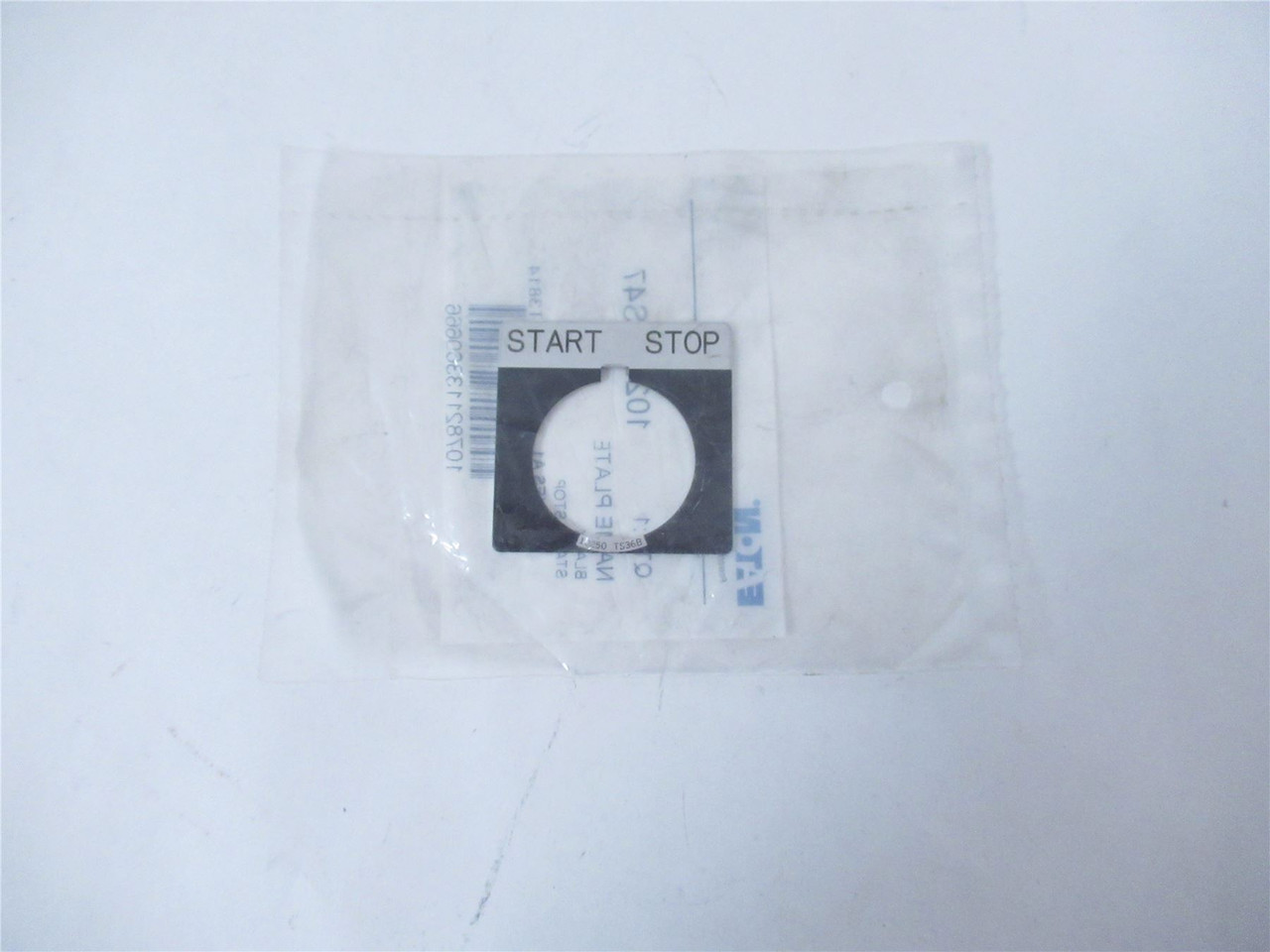 Eaton 10250TS47; Legend Plate - 2 Position - "START STOP"
