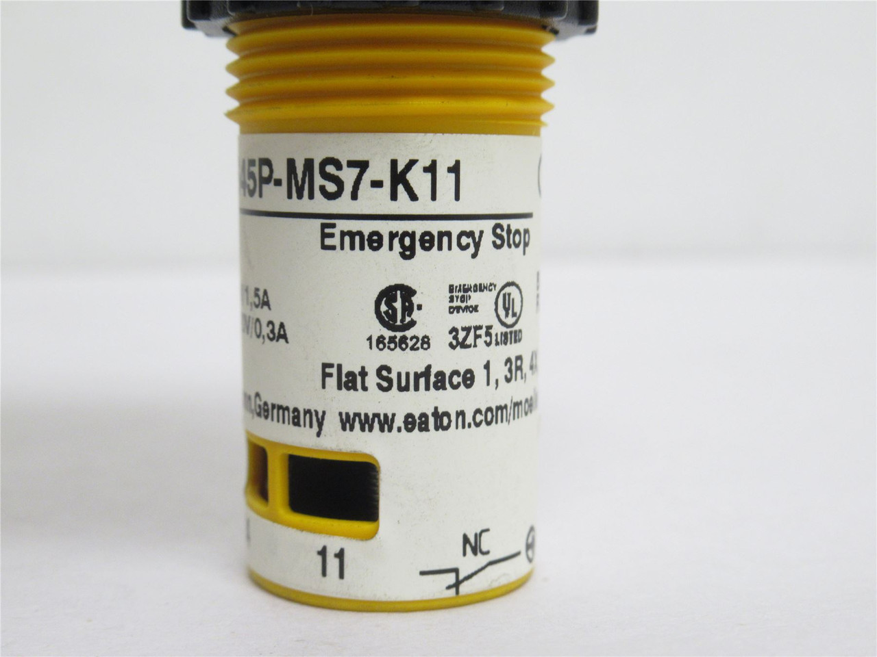 Eaton C22-PVS45P-MS7-K11; Red Keyed E-Stop Switch; 110/230VAC