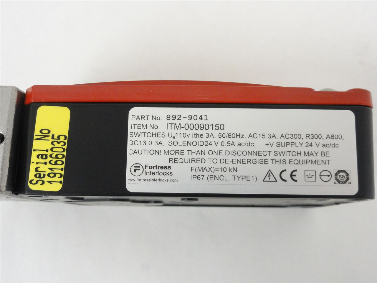Fortress Interlocks 892-9041; Safety Switch-110V;50/60 HZ