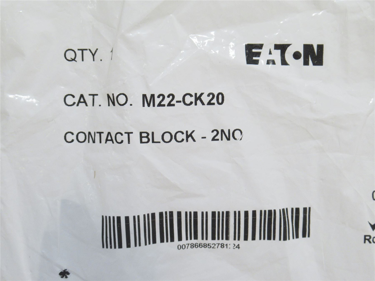 Eaton M22-CK20; Push-Button Contact Block; 2-NO; SPST