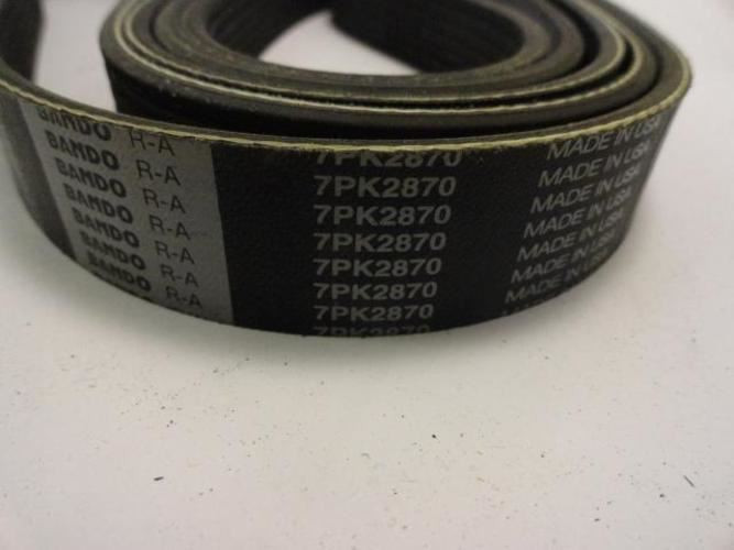 Bando 7PK2870; Serpentine Belt 1130K7; 7-ribs 113.0"L; 1MHT1