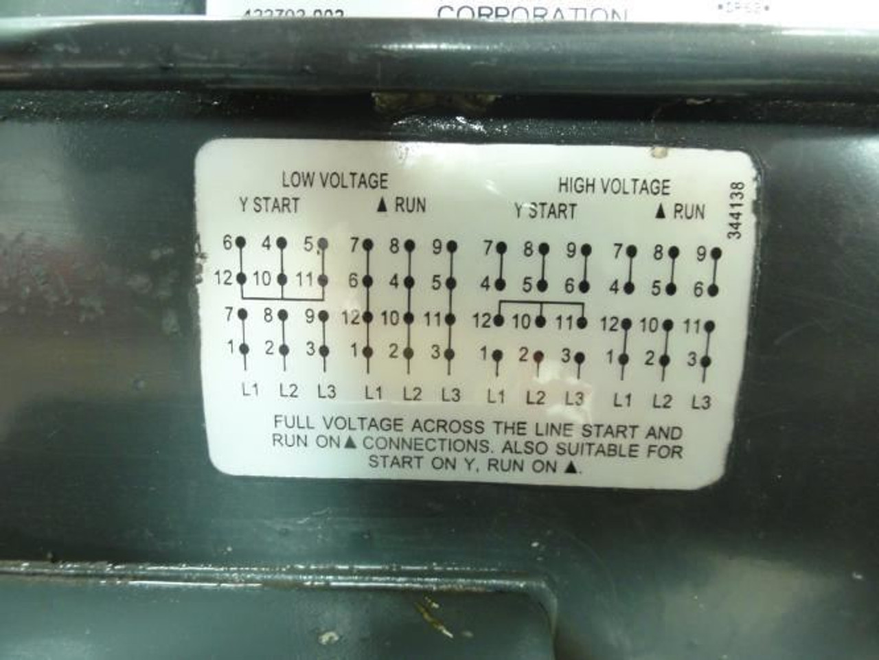 US Motors D7P3D; AC Motor; 7-1/2Hp; 1185RPM; 230/460V