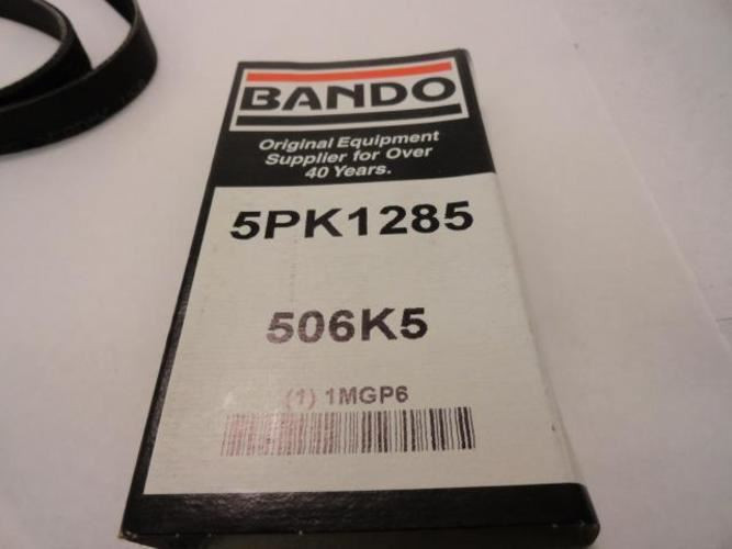 Bando 5PK1285; Serpentine Belt 506K5; 5-ribs 50.6"L; 1MGP6