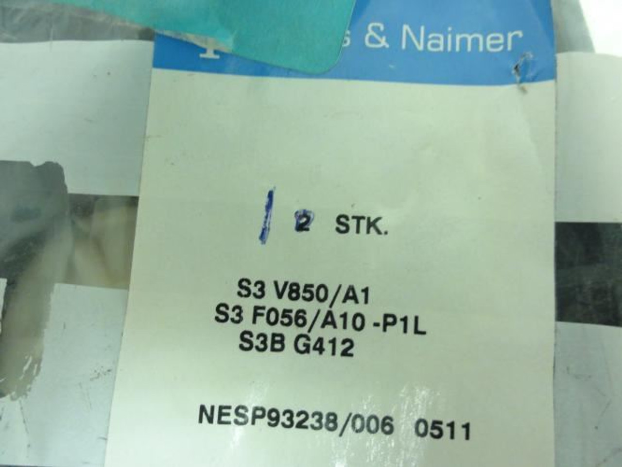 Kraus & Naimer NESP93238/006; Main Switch Assembly