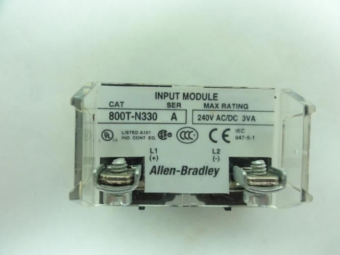 Allen-Bradley 800T-N330; Input Module; 240VAC/DC; 3VA