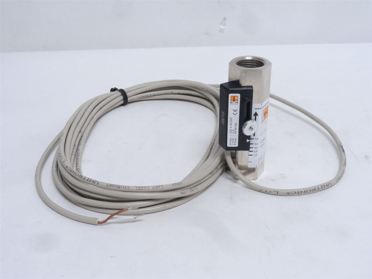 Kobold SWK-1140Y; Variable Area Flow Meter; G1/2" Port Size Kobold SWK-1140Y; Variable Area Flow Meter; G1/2" Port Size