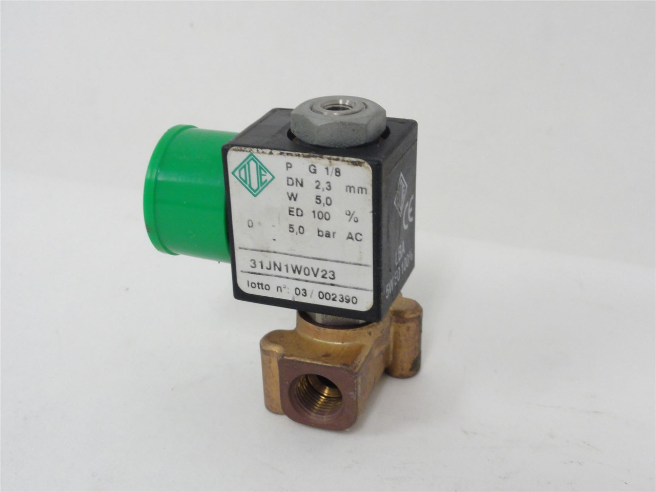 ODE 31JN1W0V23; Solenoid Valve; 230V; 5 Watts; 1/8" Ports