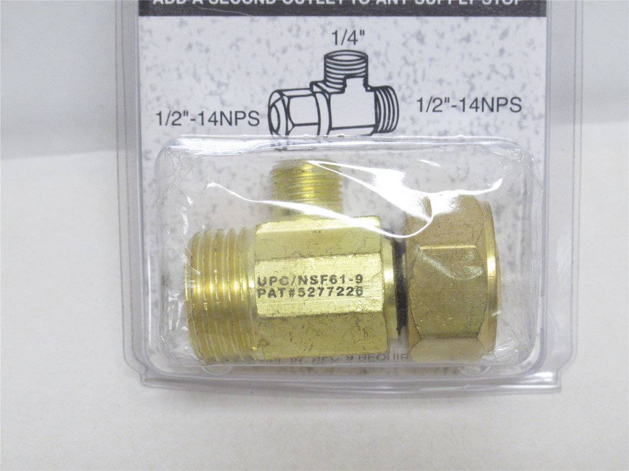 Muellar 993-019RP; Brass Adapter 1/2"IPS x 1/4NPT
