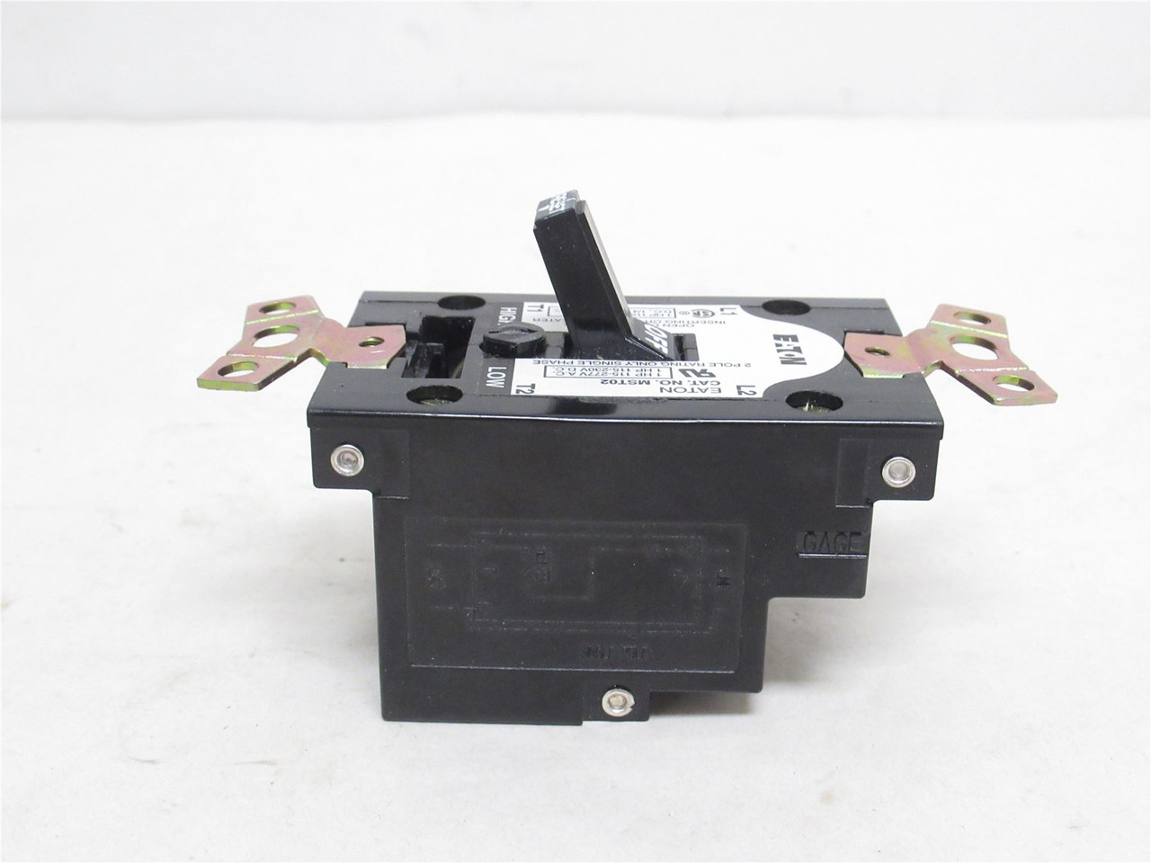 Eaton MST02; DOL Starter; 2P; 115/230VAC/DC At 1HP