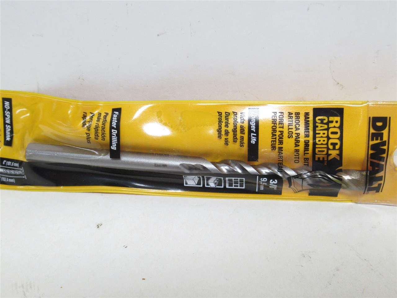 DeWALT DW5230; Lot-2 Hammer Drill Bits; 3/8"OD x 6" Long