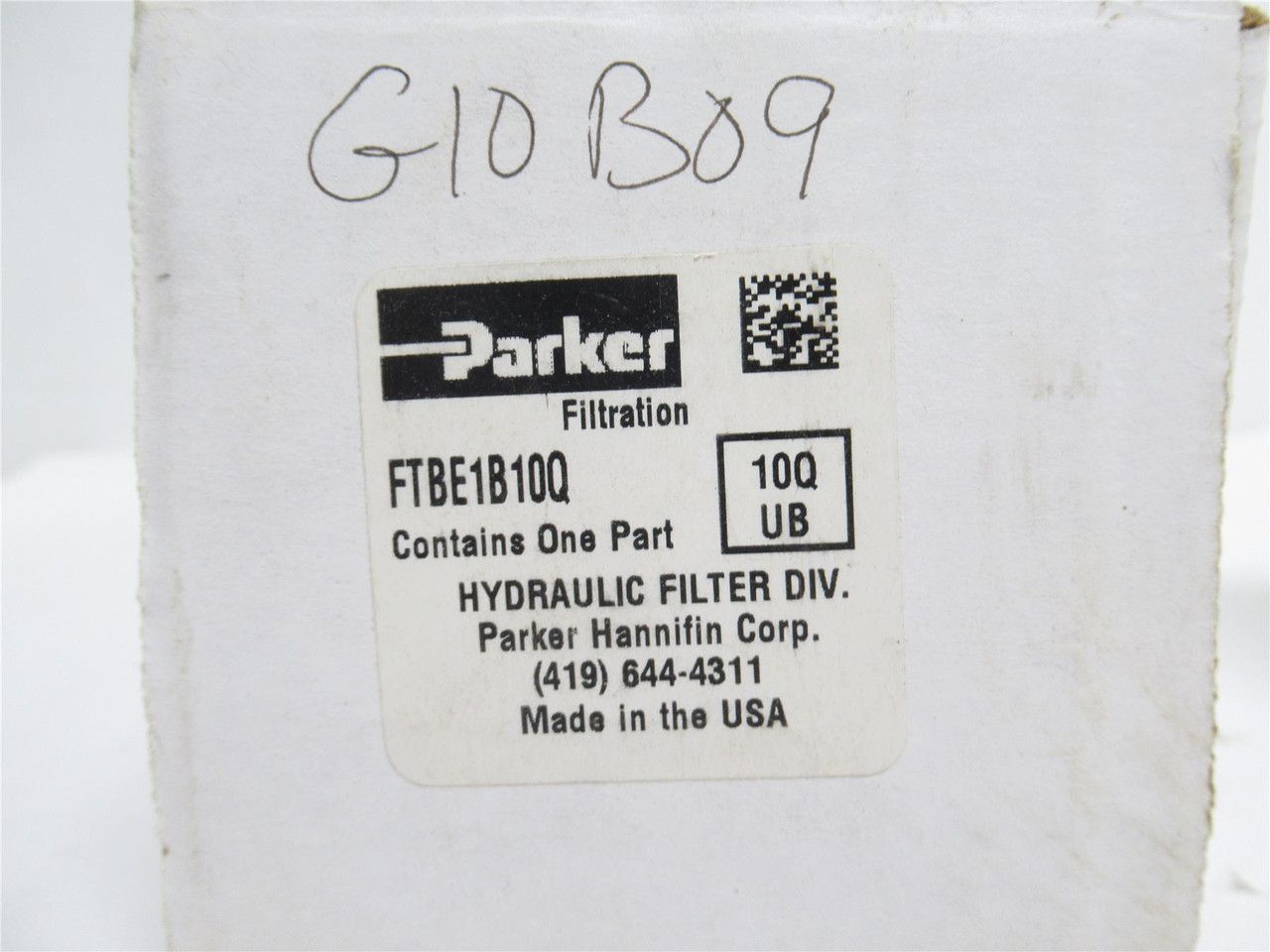 Parker FTBE1B10Q; Hydraulic Filter; 10 Micron; 290 PSID