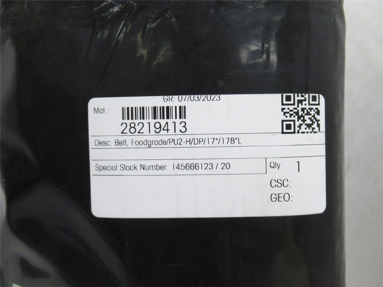 Belt Power 125005-17X0178E; Endless Belt; 17" Wide; 14' 10" L