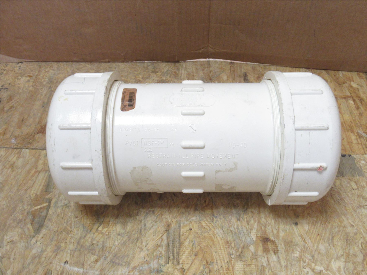Flo-Control 110-40; Compression Coupling; Size 4"; PVC Sch: 40