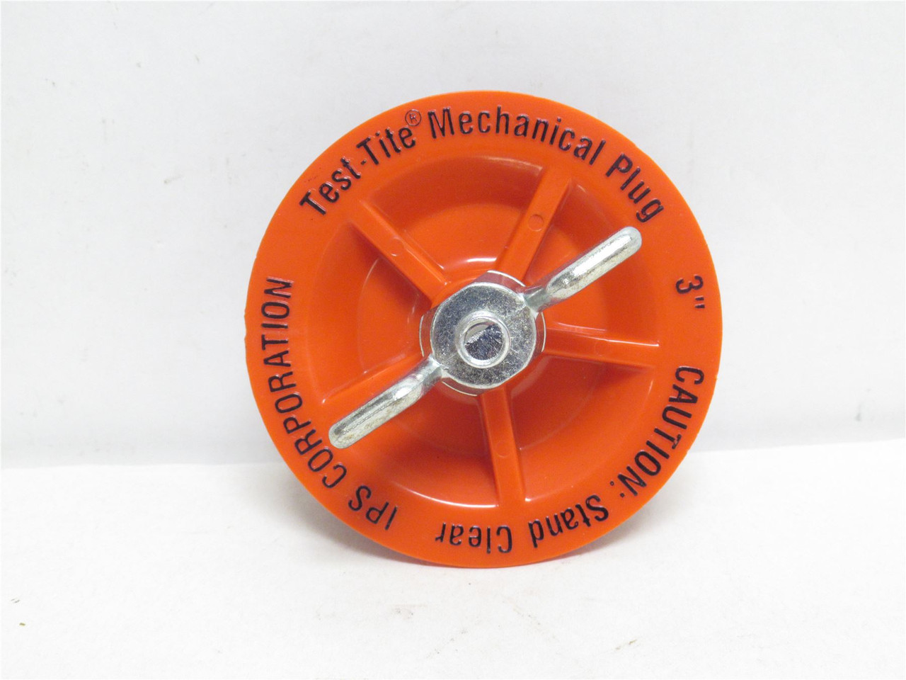 IPS 83593; Twist Mechanical Test Plug; Size: 3"; W/Wing Nut