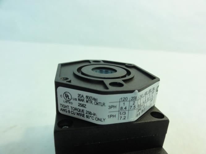 Salzer H216-41300-A01; Manual Motor Controller; 20A; 600VAC