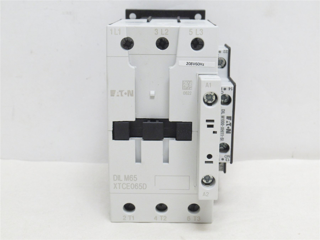Eaton XTCE065DS1E; Contactor; 65A; 600VAC; 4P; Coil: 208V Eaton XTCE065DS1E; Contactor; 65A; 600VAC; 4P; Coil: 208V
