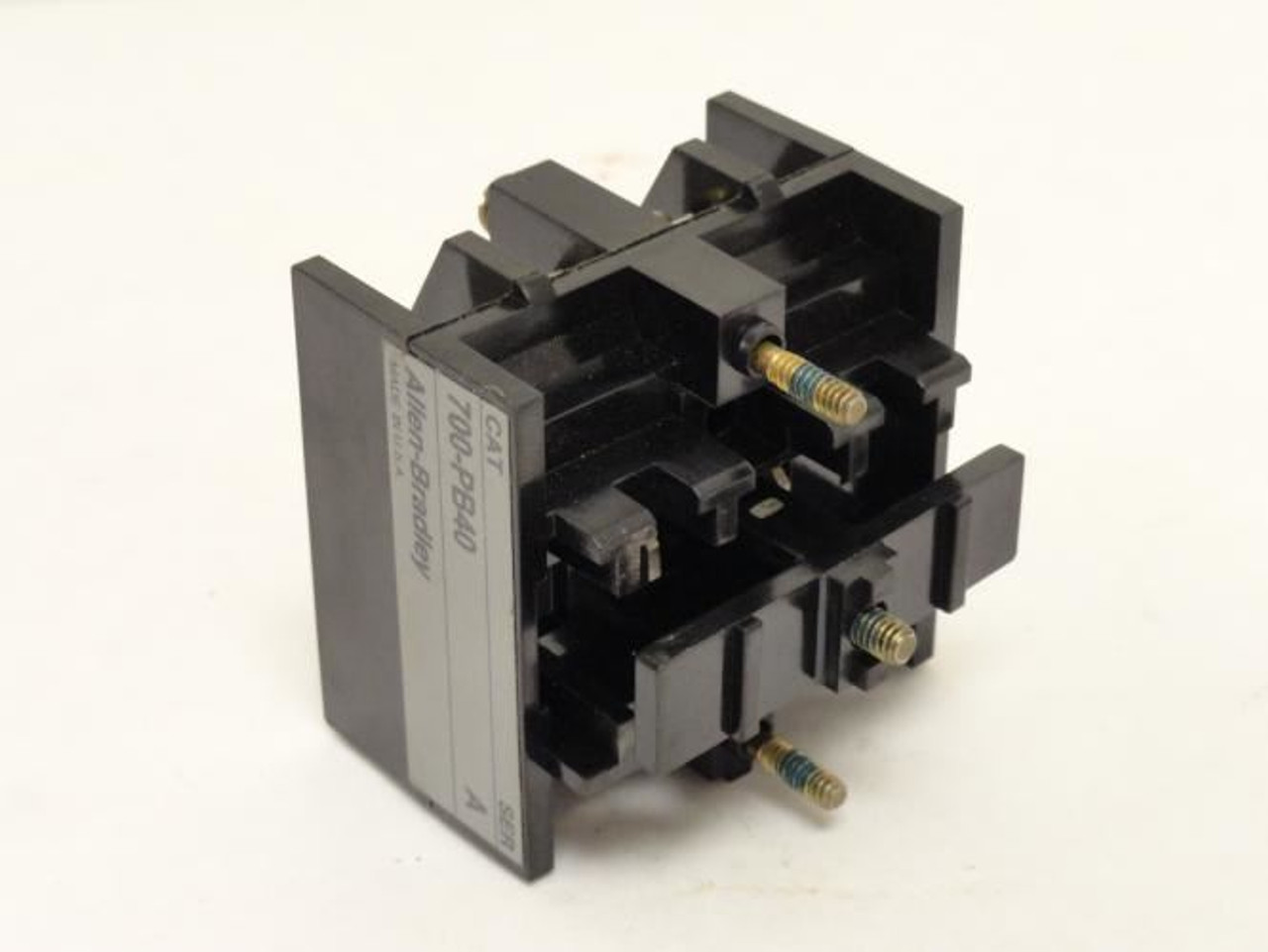 Allen-Bradley 700-PB40; Second Deck Auxiliary Contact 10A; 4-NO Allen-Bradley 700-PB40; Second Deck Auxiliary Contact 10A; 4-NO