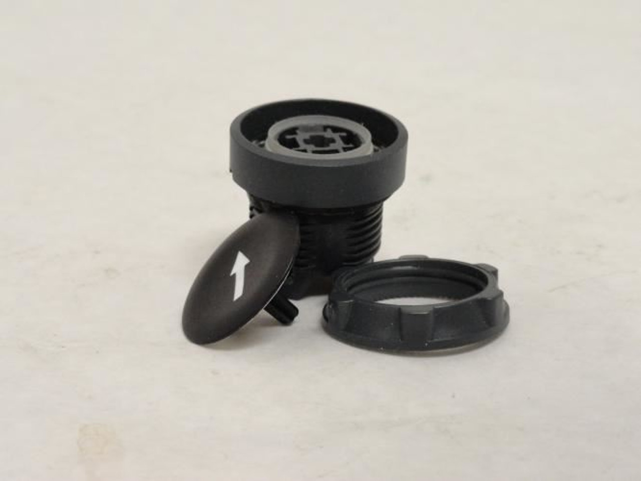 Schneider ZB5AA335; Black Flush Pushbutton; W/Arrow Up