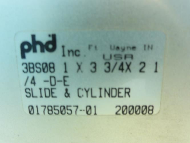 PHD 3BS081X33/4X21/4-D-E; Slide & Cylinder; 1"ID; 3-3/4" STR